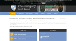 Desktop Screenshot of folksworth.parishcouncil.net
