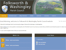 Tablet Screenshot of folksworth.parishcouncil.net